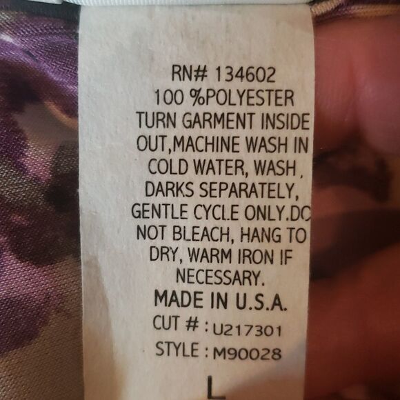 Lavish Purple Floral Ruffly Blouse - Picture 7 of 7